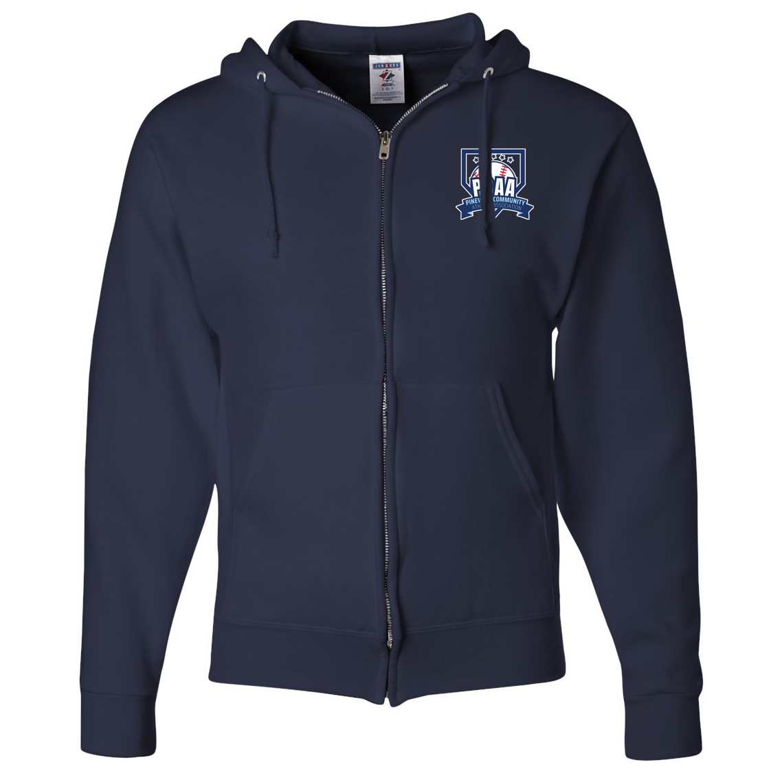 Pineville Community Athletic Association NuBlend Full Zip Hoodie