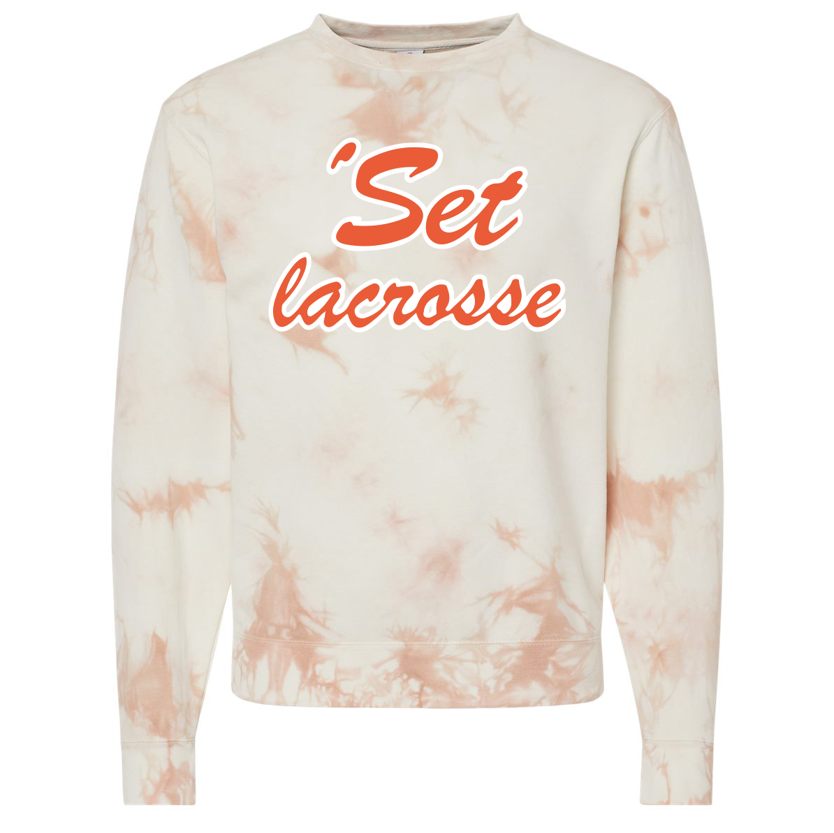 'Set Lacrosse Midweight Tie-Dyed Crewneck Sweatshirt