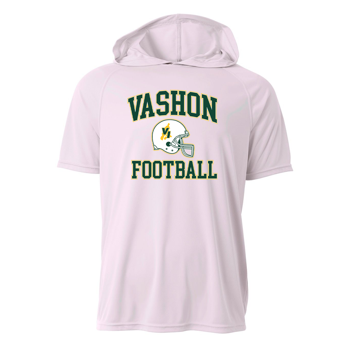 Vashon High School Football Cooling Performance Short Sleeve Hooded Tee