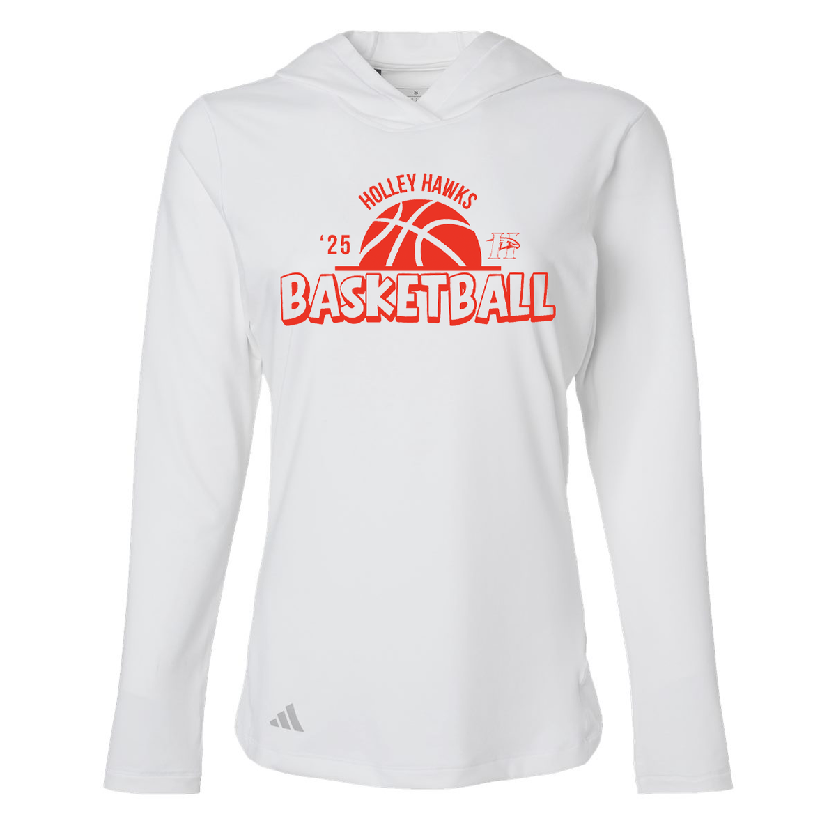 Holley Central School Girls Basketball Adidas Women's Performance Hooded Pullover