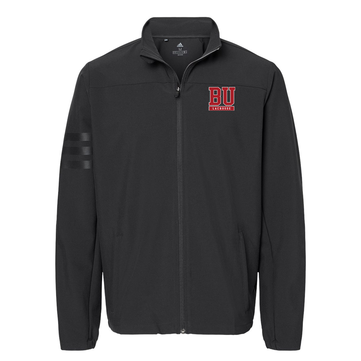 Boston University Lacrosse Adidas 3-Stripes Full-Zip Jacket