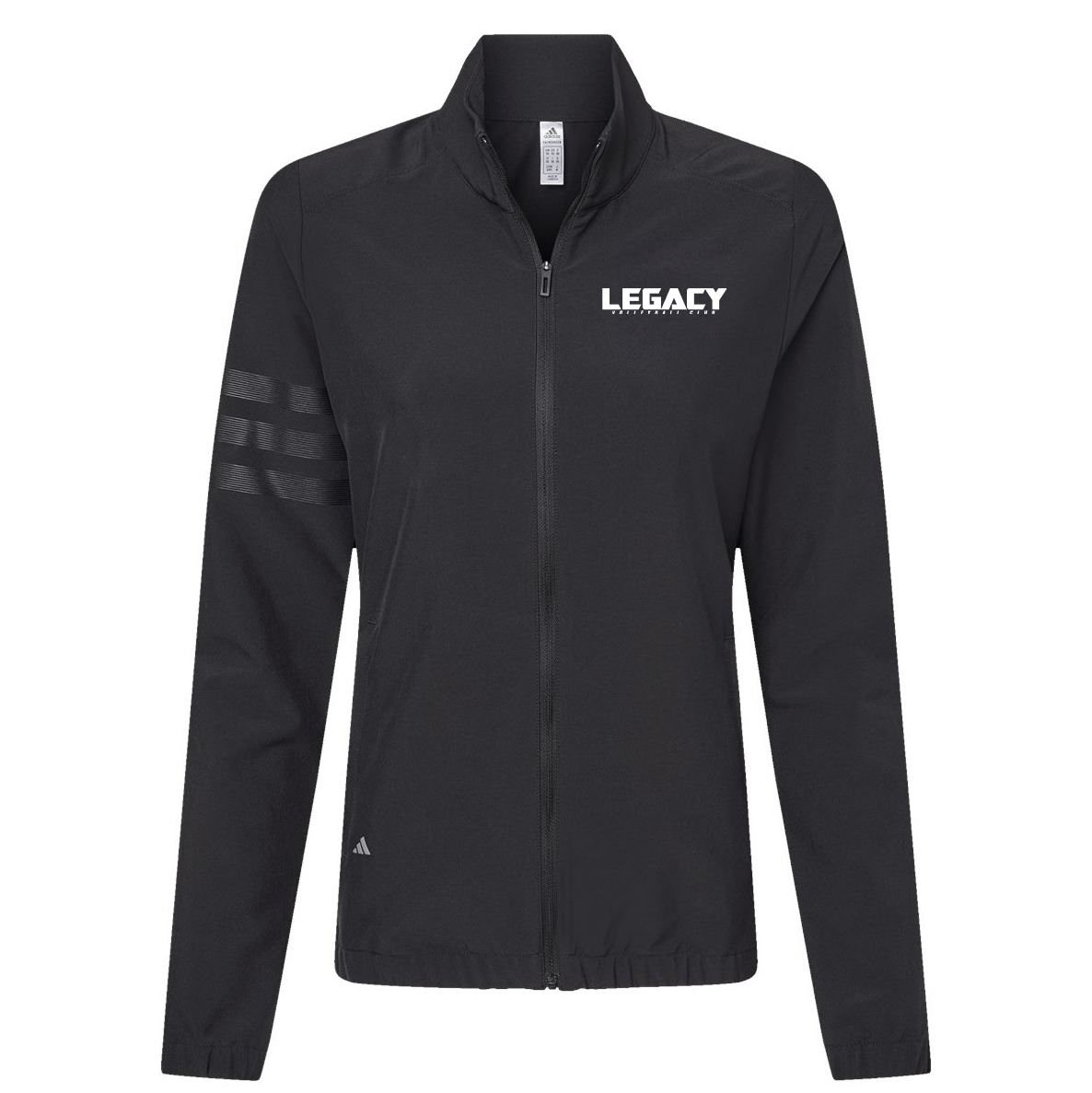 Legacy Volleyball Club Adidas Women's 3-Stripes Full-Zip Jacket