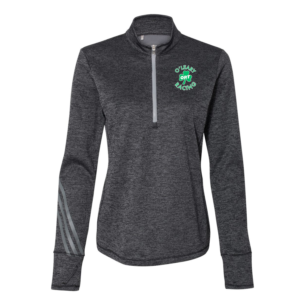 O'Leary Running Club Women's Adidas Terry Heathered Quarter-Zip Pullover