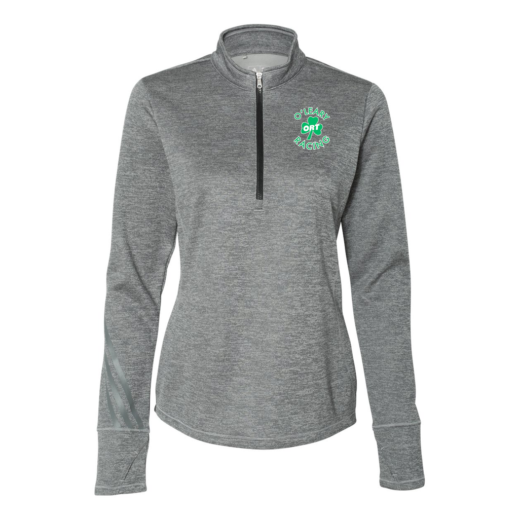 O'Leary Running Club Women's Adidas Terry Heathered Quarter-Zip Pullover