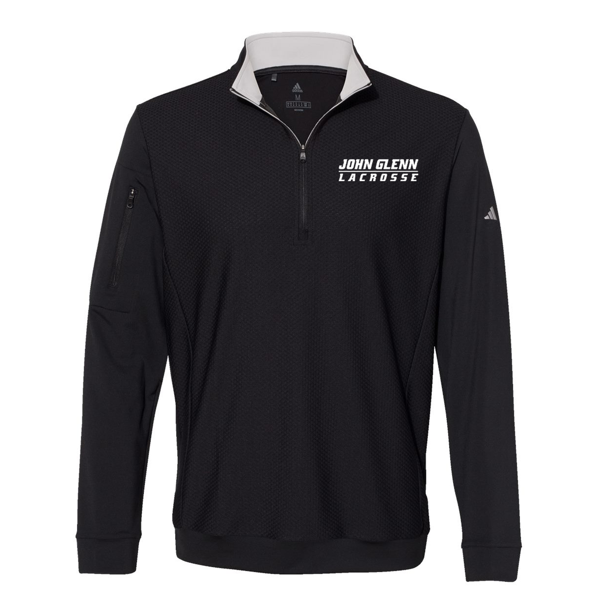 John Glenn Lacrosse Adidas Performance Textured Quarter-Zip Pullover