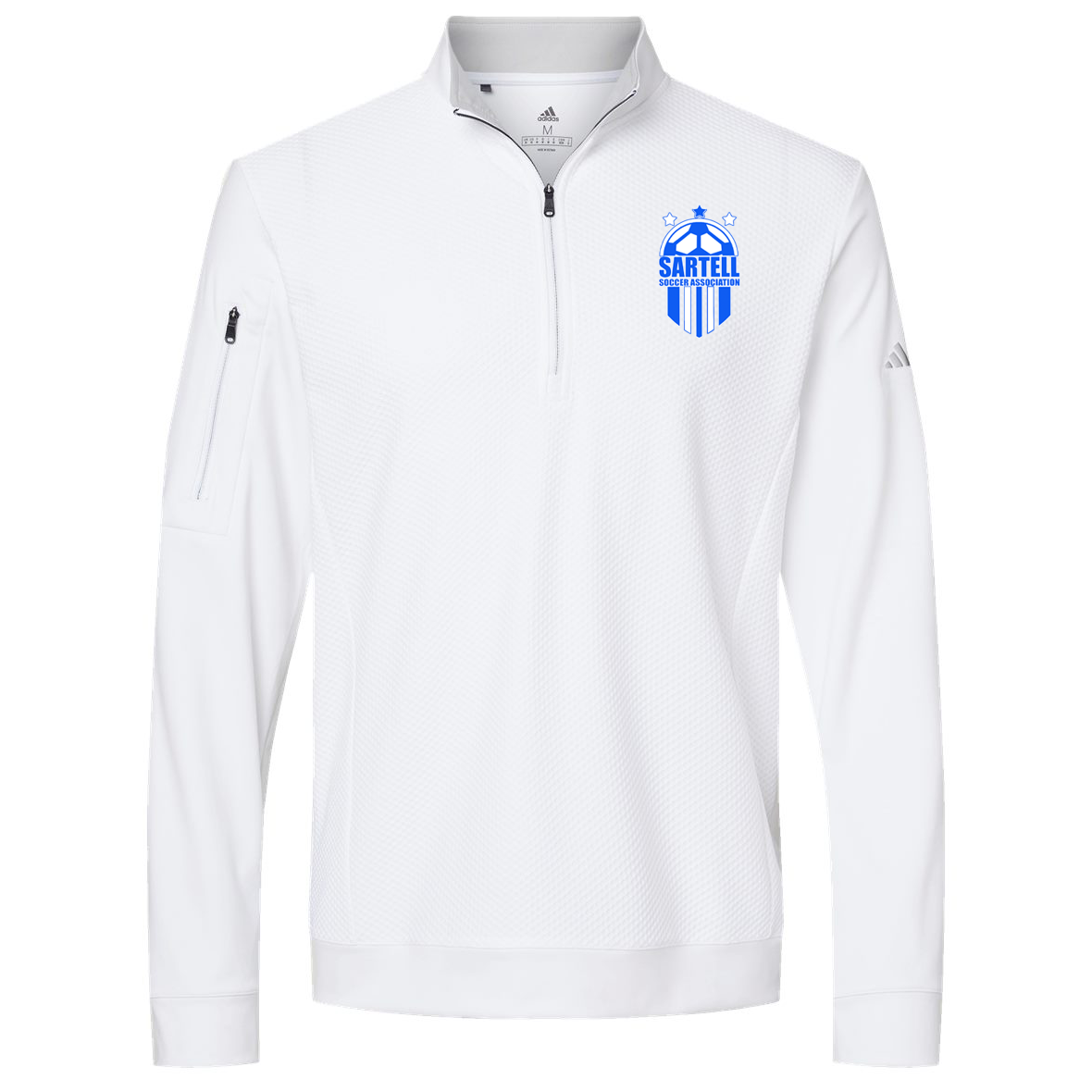 Sartell Soccer Adidas Performance Textured Quarter-Zip Pullover