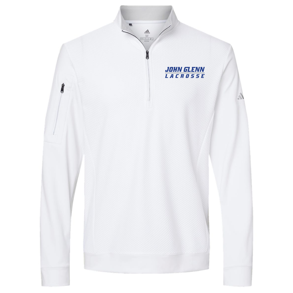 John Glenn Lacrosse Adidas Performance Textured Quarter-Zip Pullover