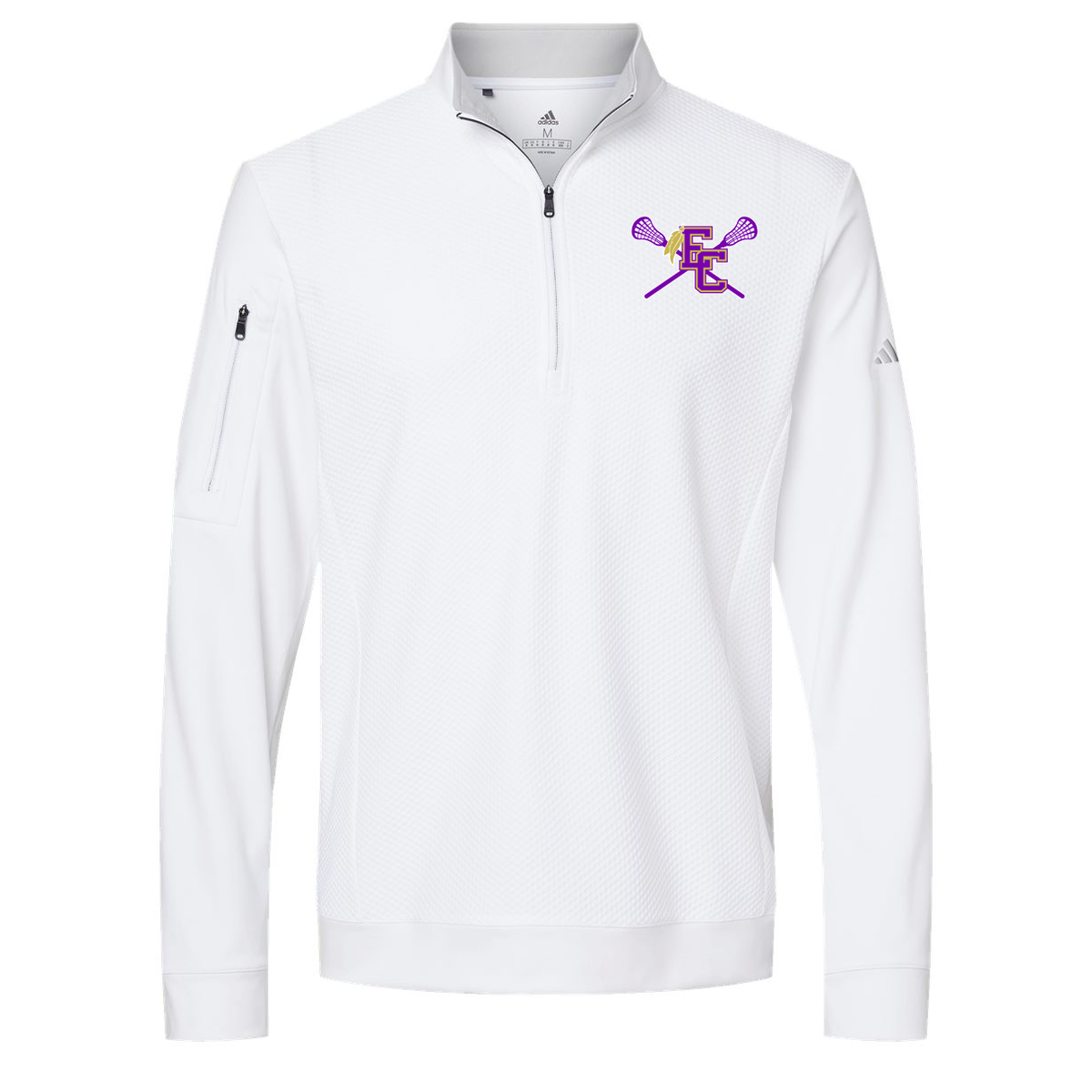 East Coweta Lacrosse Adidas Performance Textured Quarter-Zip Pullover