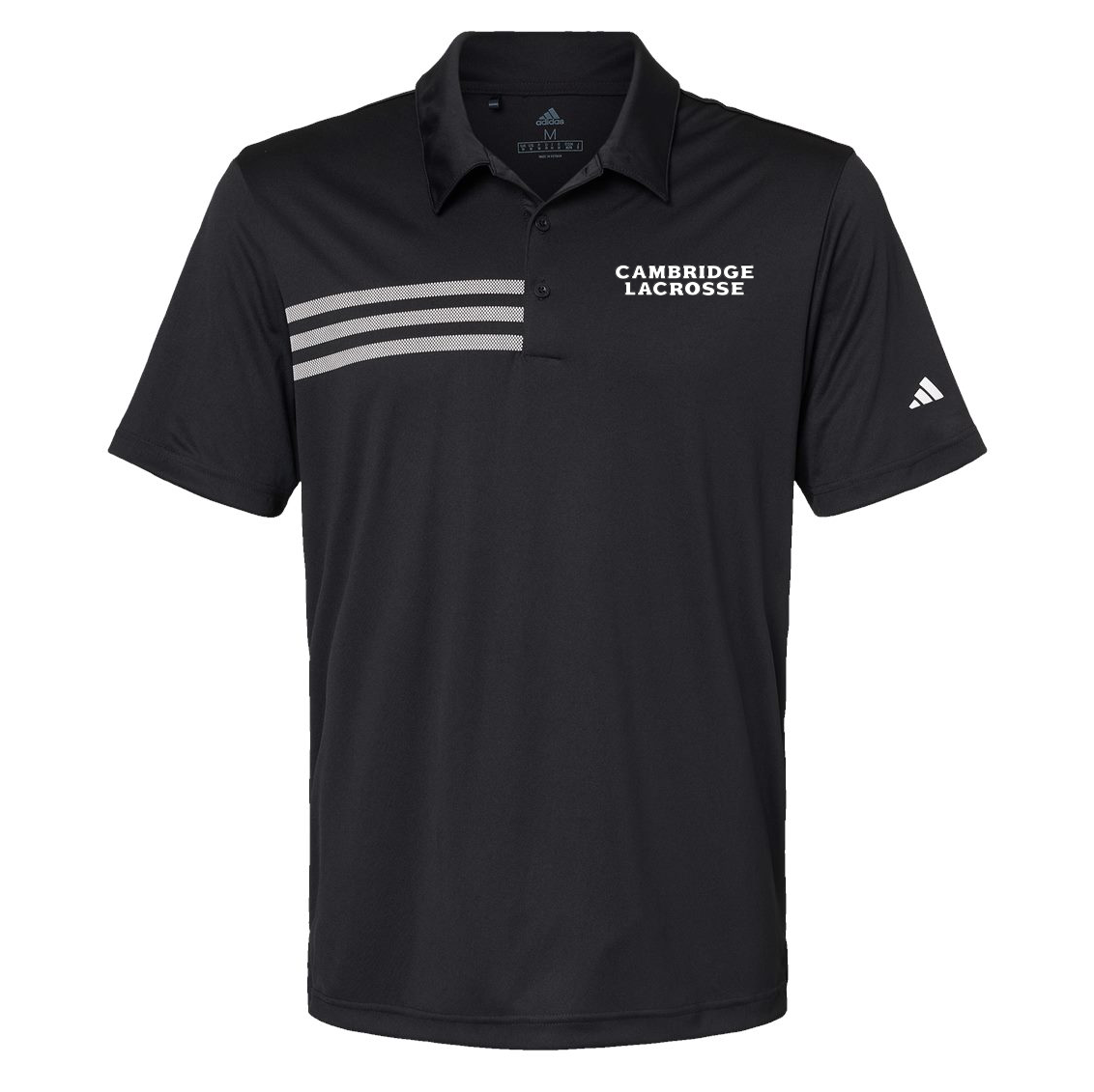 Cambridge Youth Lacrosse Adidas 3-Stripes Chest Polo