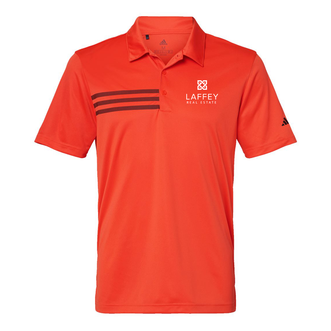 Laffey Real Estate Adidas 3-Stripes Chest Polo