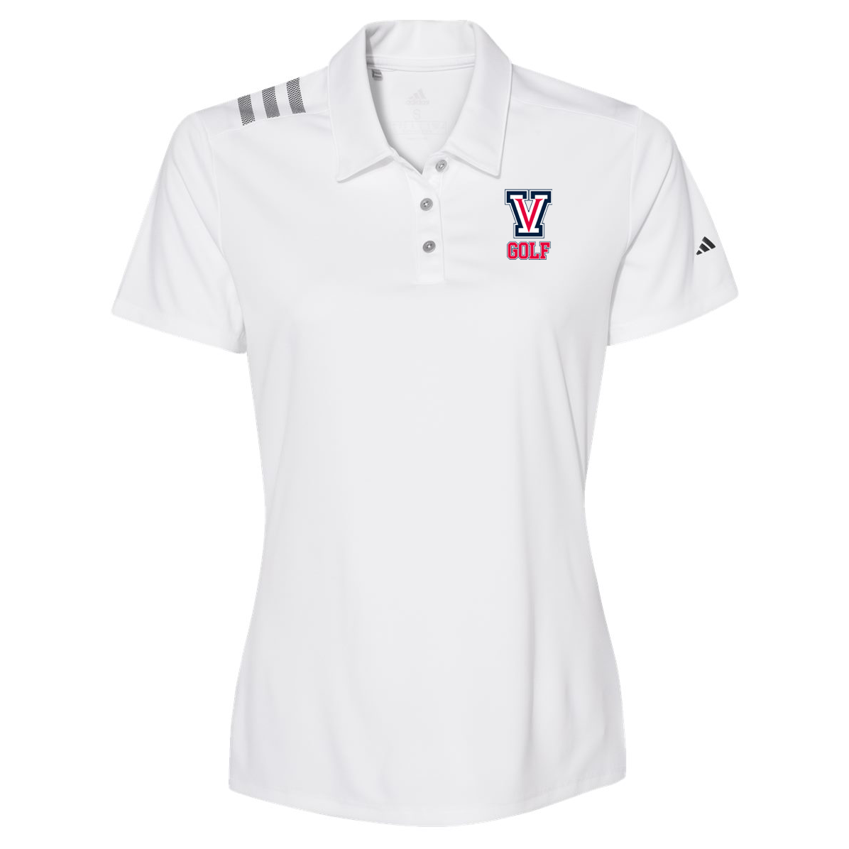 Viewpoint HS Girls Golf Adidas Women's 3-Stripes Shoulder Polo