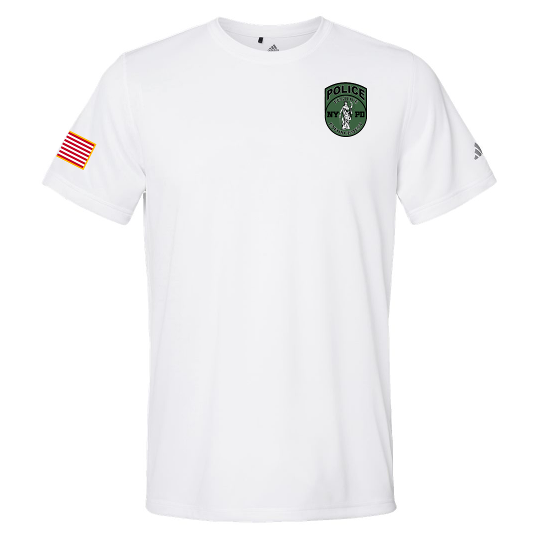 NYPD Warrant Section Adidas Sport T-Shirt