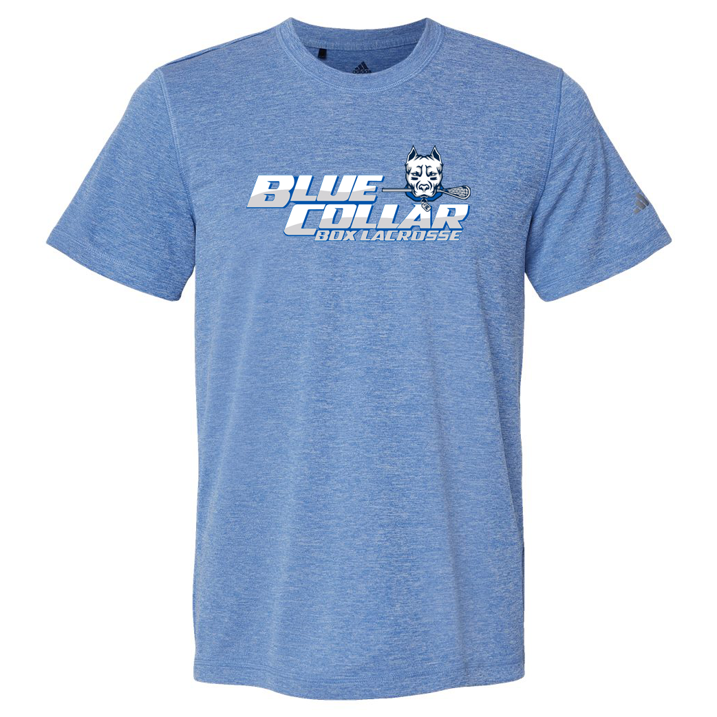 Blue Collar Box Lacrosse Adidas Sport T-Shirt