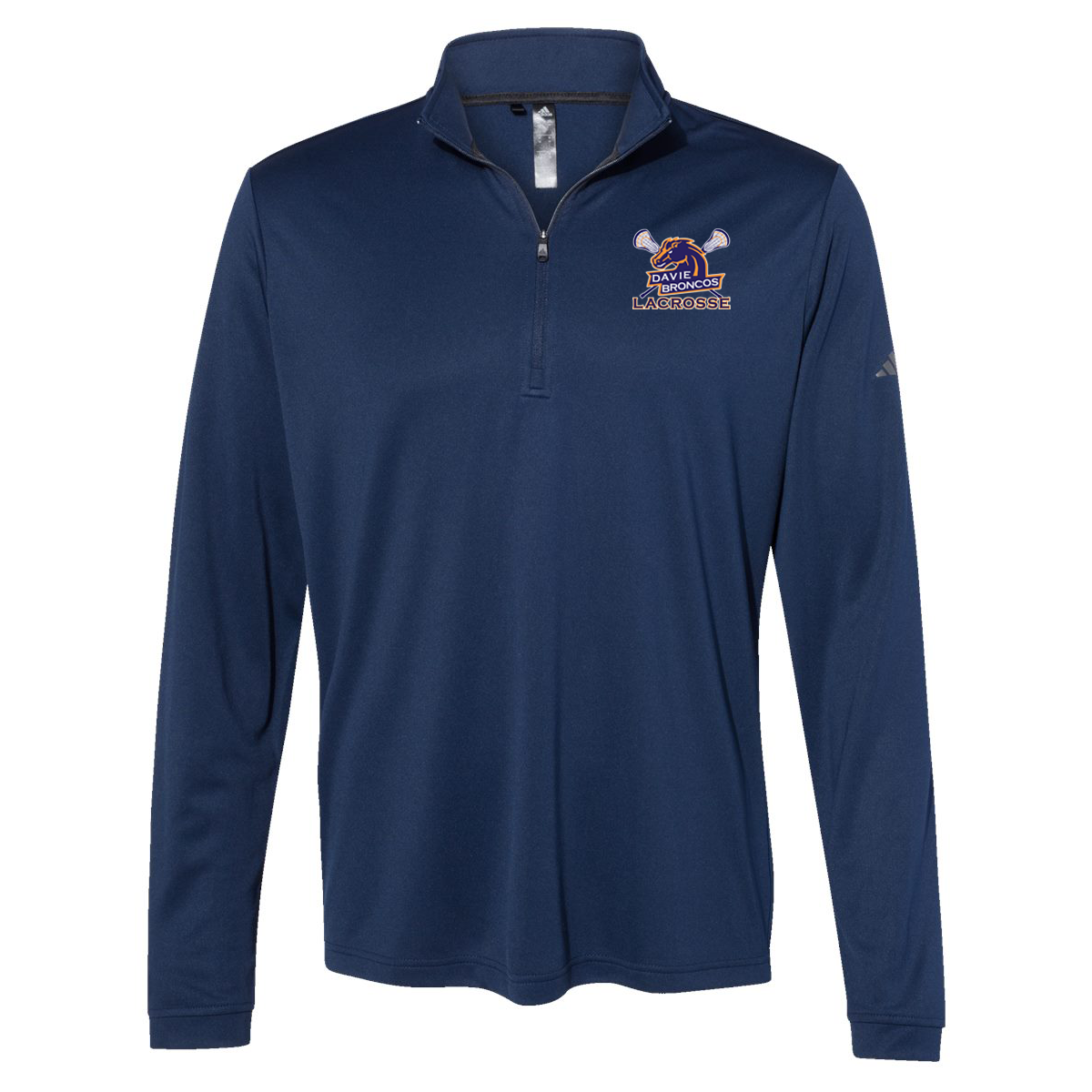 Davie Broncos Lacrosse Adidas Lightweight Quarter-Zip Pullover