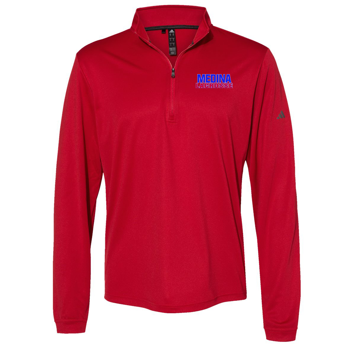 Medina Mustangs Lacrosse Adidas Lightweight Quarter-Zip Pullover