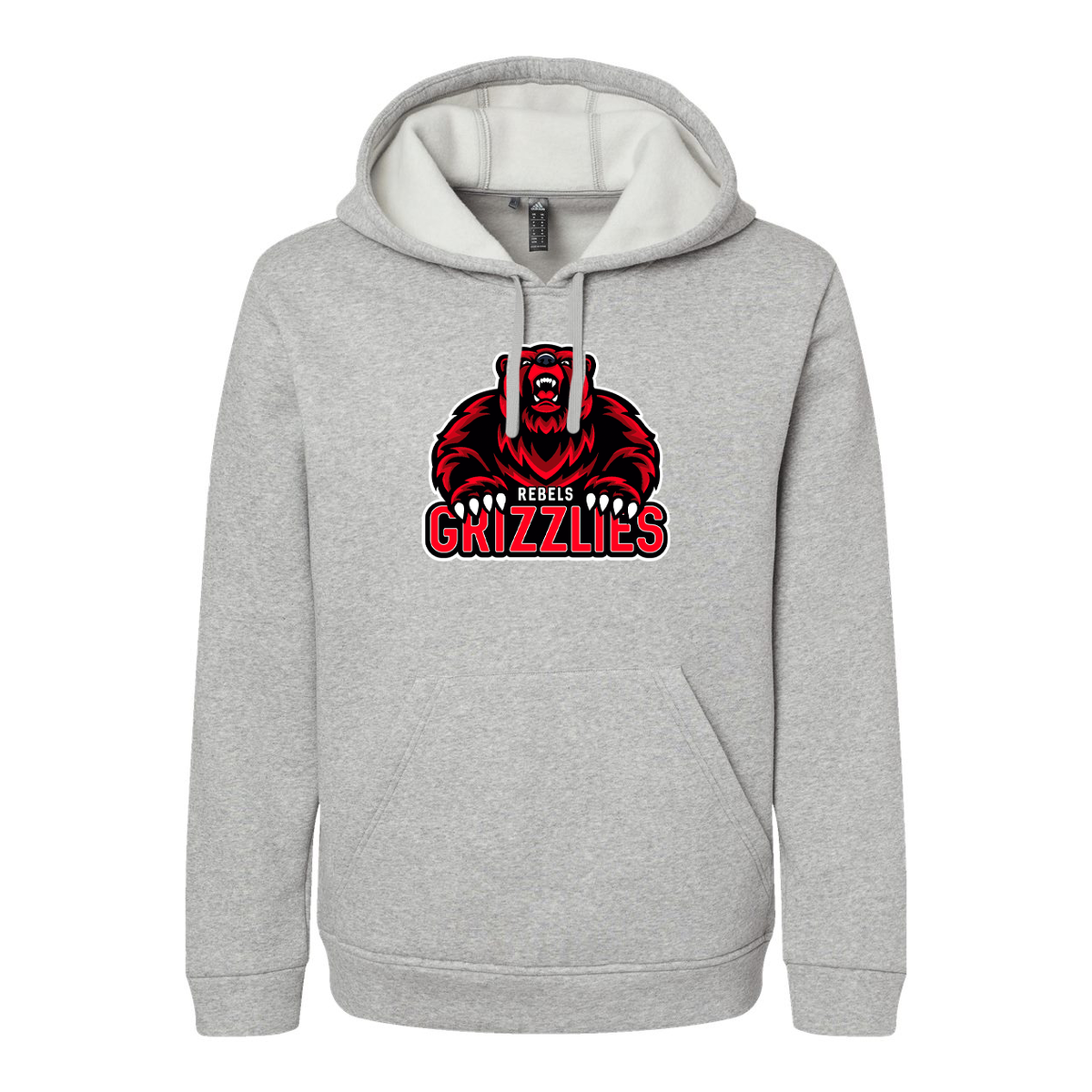 Rebels Grizzlies Adidas Fleece Hooded Sweatshirt