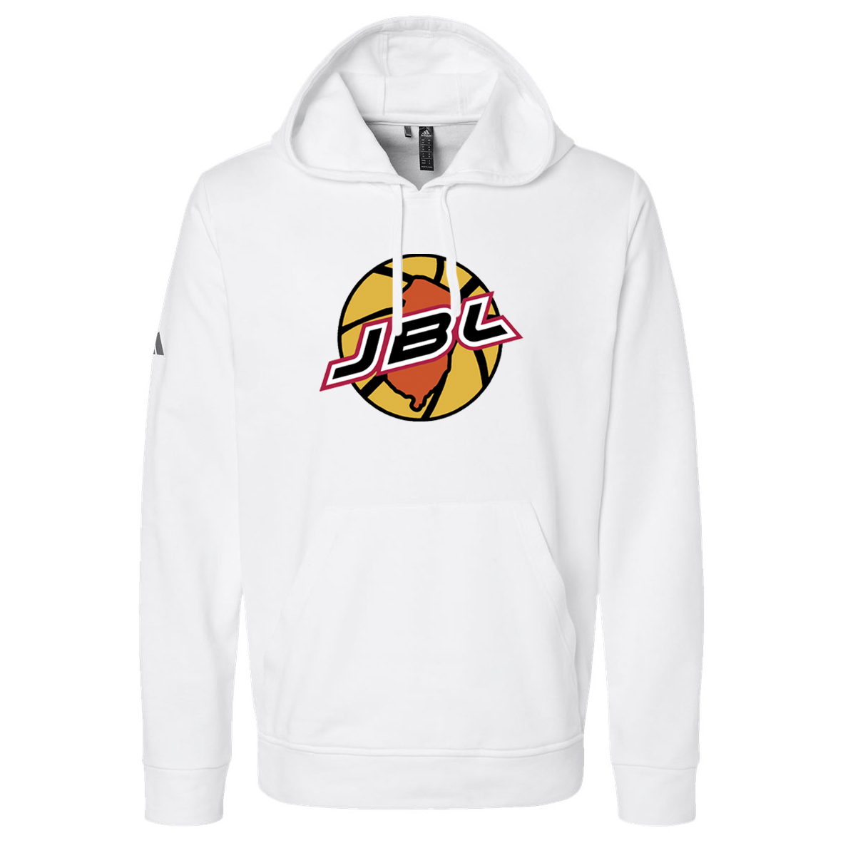 Jersey Basketball League Adidas Fleece Hooded Sweatshirt