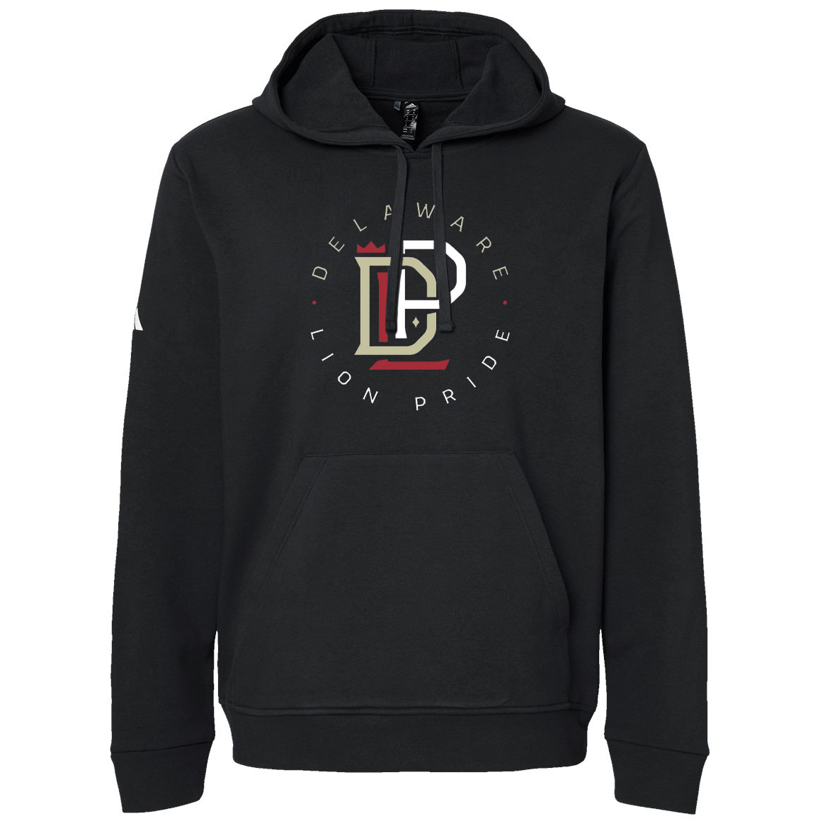 Delaware Pride Lions Basketball Adidas Fleece Hooded Sweatshirt