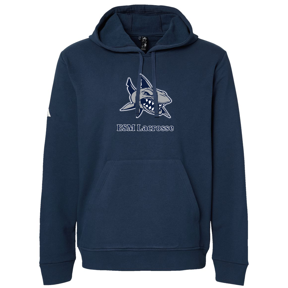 ESM Sharks Lacrosse Adidas Fleece Hooded Sweatshirt