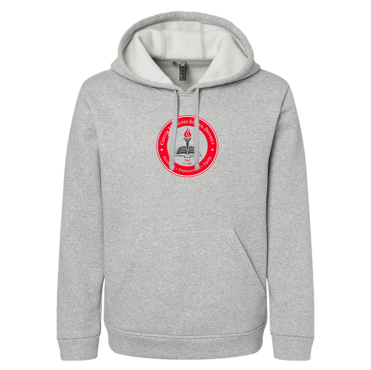 Center Moriches School District Adidas Fleece Hooded Sweatshirt