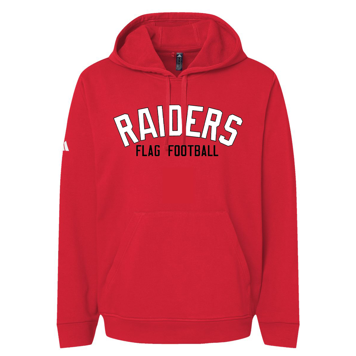 PM Raiders Flag Football Adidas Fleece Hooded Sweatshirt