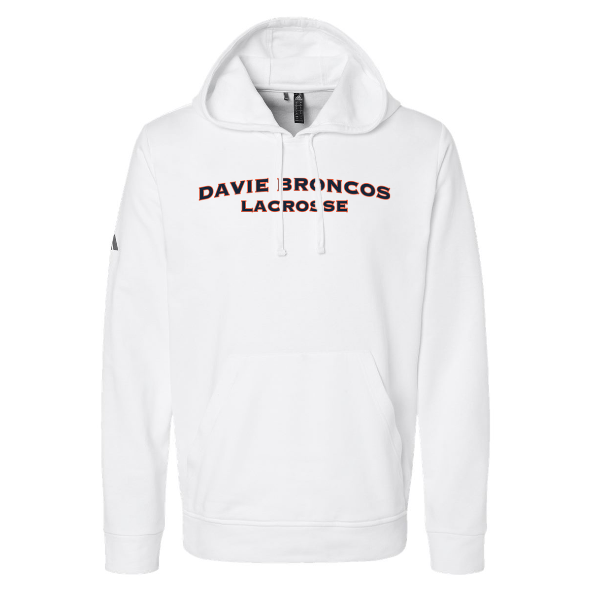 Davie Broncos Lacrosse Adidas Fleece Hooded Sweatshirt