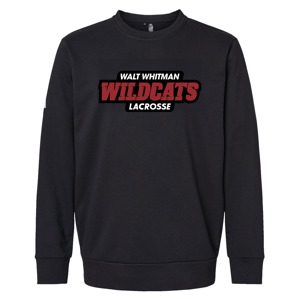 Whitman Lacrosse Adidas Fleece Crewneck Sweatshirt