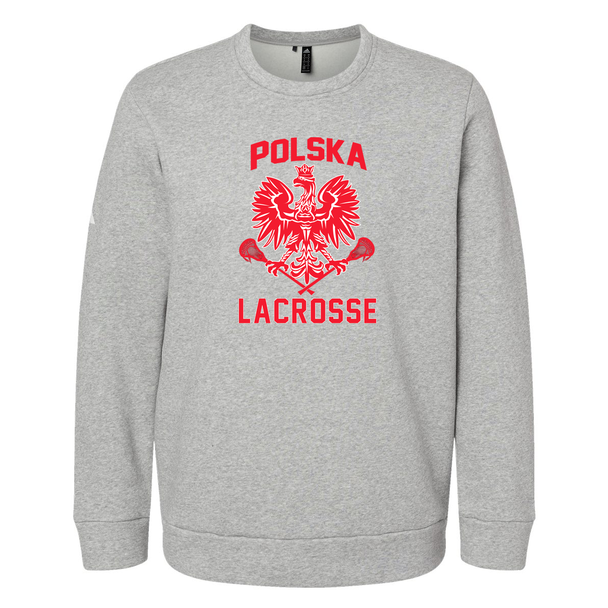 Polska Lacrosse Adidas Fleece Crewneck Sweatshirt