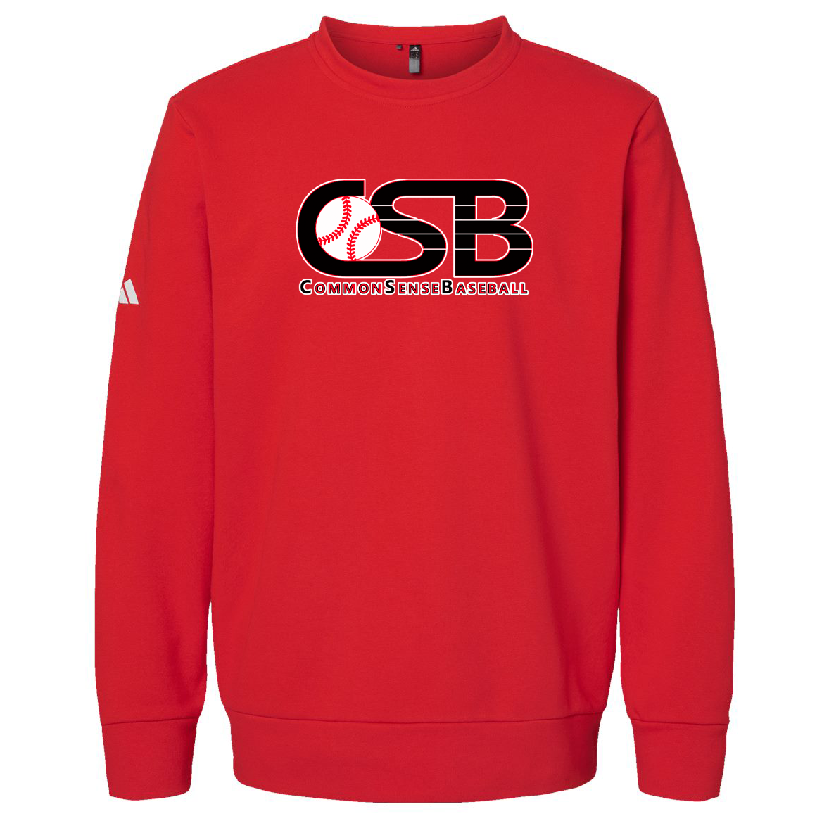 Common Sense Baseball Adidas Fleece Crewneck Sweatshirt