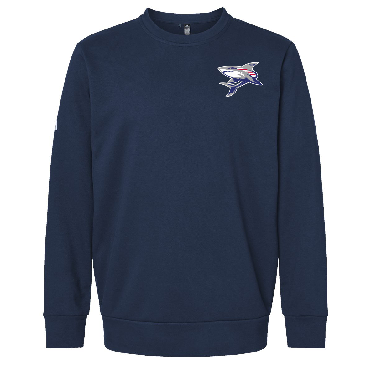 Long Island Sound Sharks Football Adidas Fleece Crewneck Sweatshirt