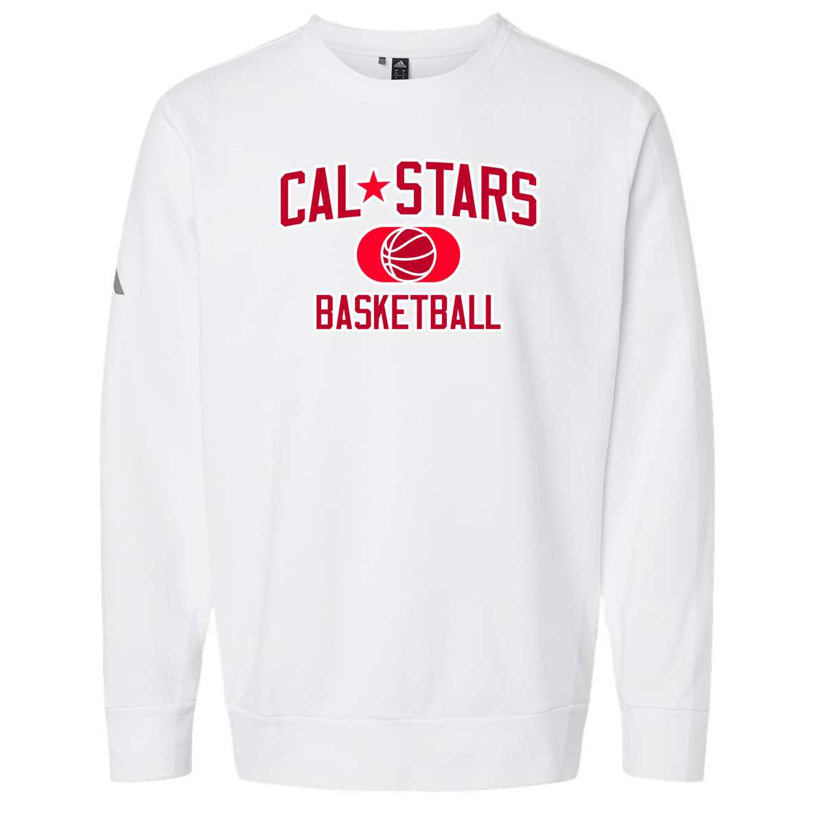 Cal Stars Basketball Adidas Fleece Crewneck Sweatshirt