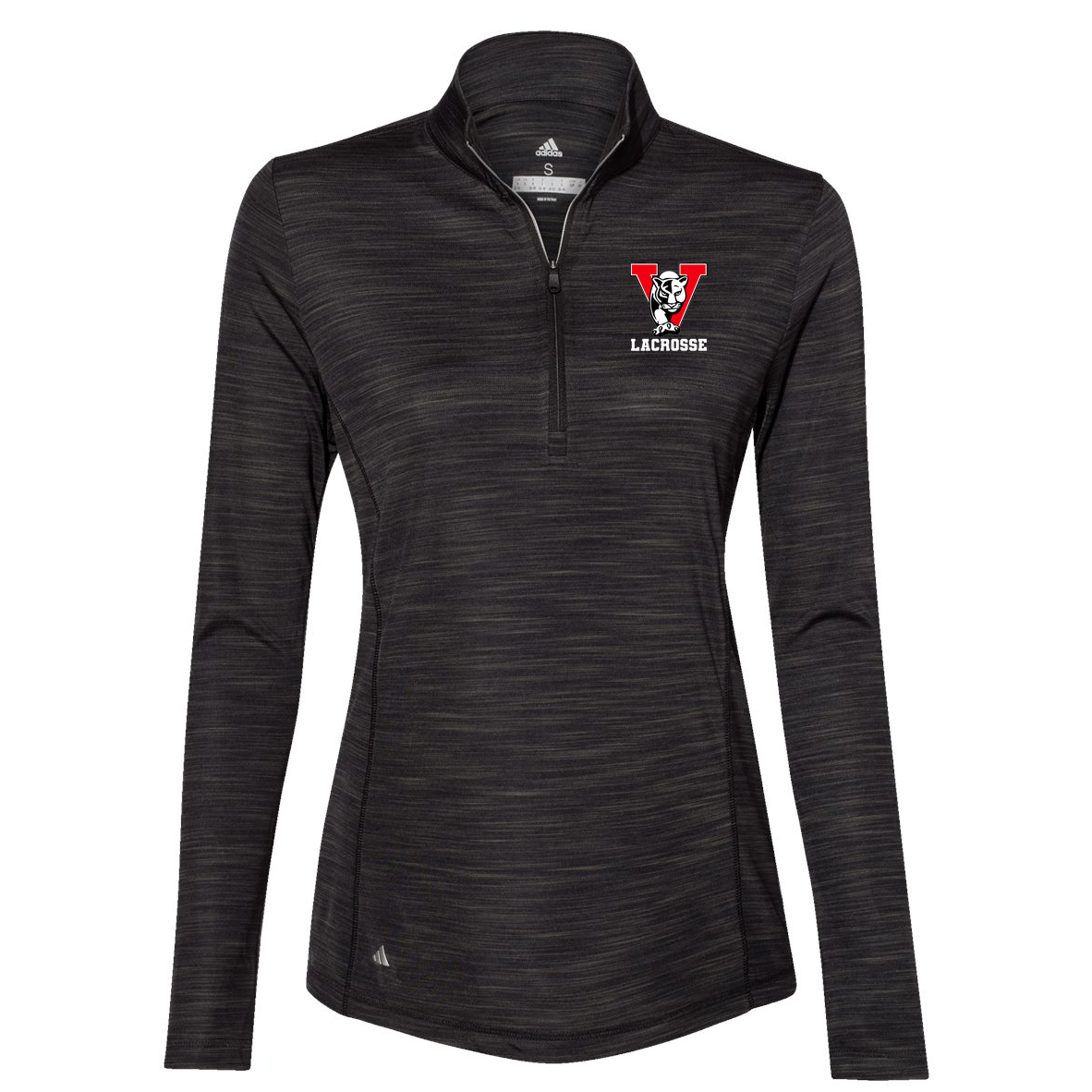 Vista HS Girls Lacrosse Adidas Women's Lightweight Melange Quarter-Zip Pullover