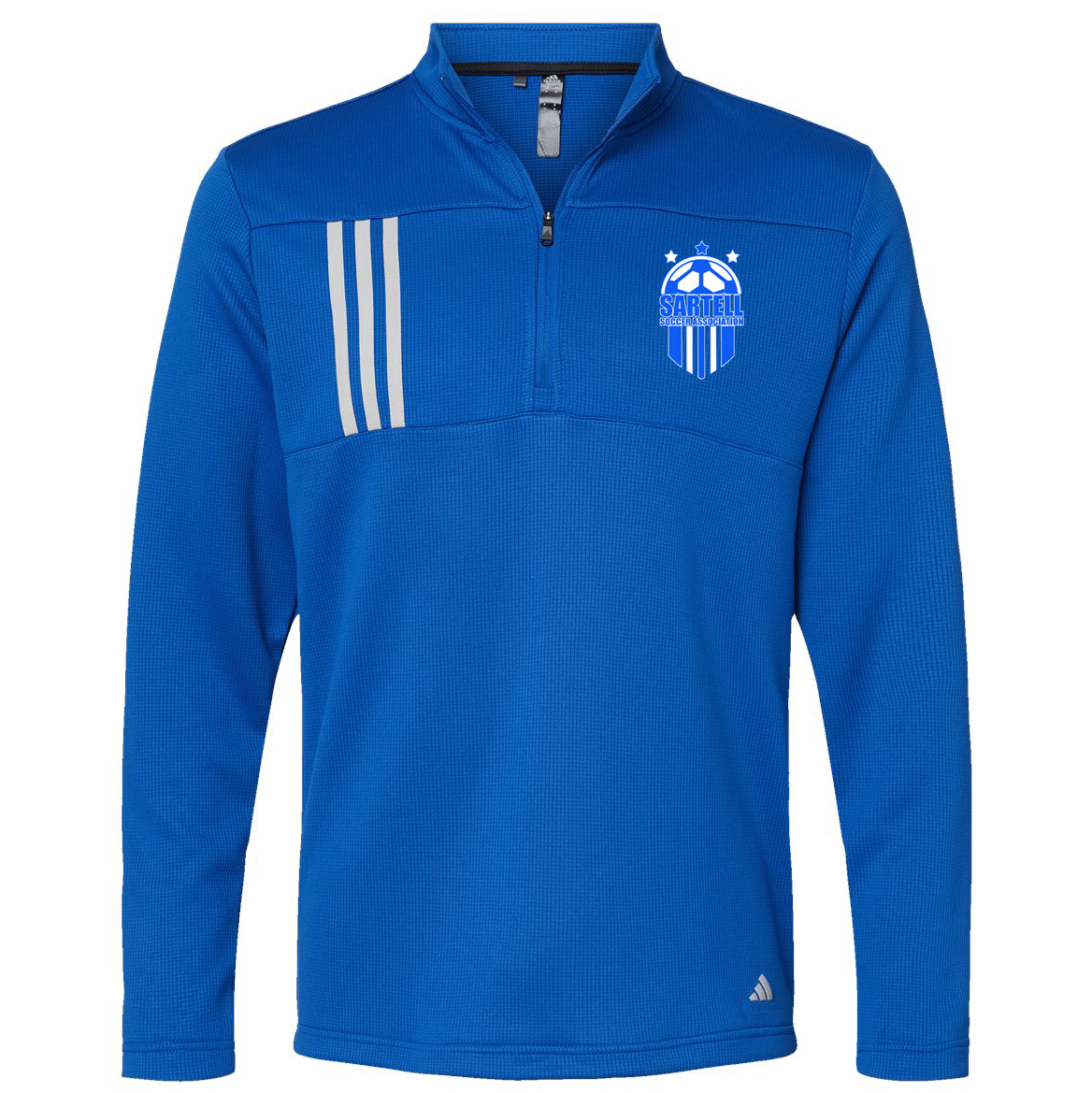 Sartell Soccer Adidas 3-Stripes Double Knit Quarterzip