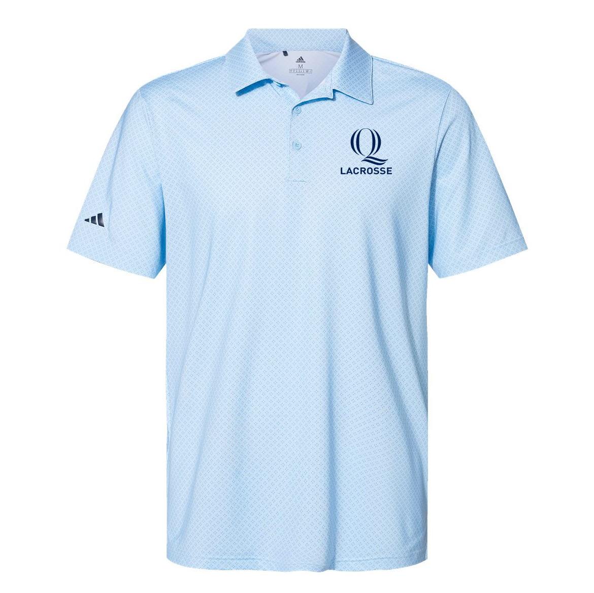 Quinnipiac Men's Lacrosse Adidas Diamond Dot Print Polo