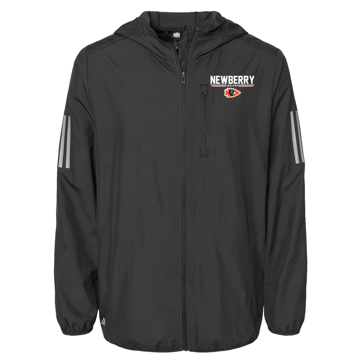 Newberry HS Football Adidas Hooded Full-Zip Windbreaker