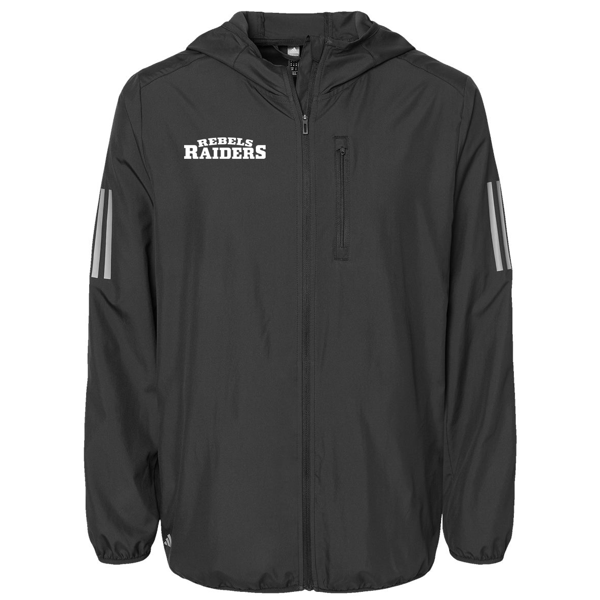 Rebels Raiders Adidas Hooded Full-Zip Windbreaker