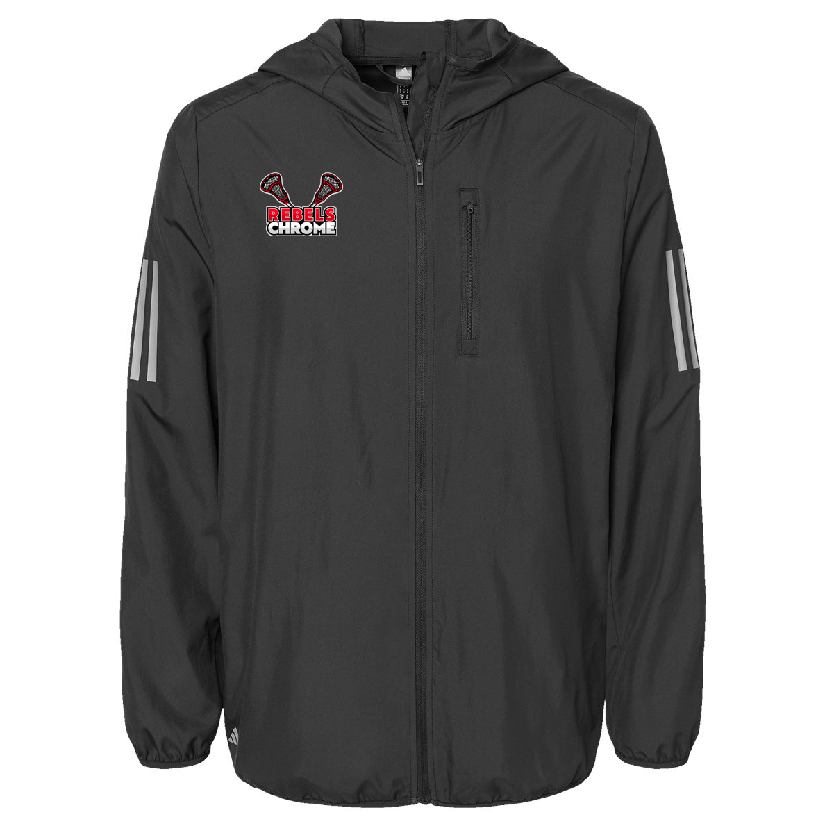 Rebels 2029 Chrome Adidas Hooded Full-Zip Windbreaker