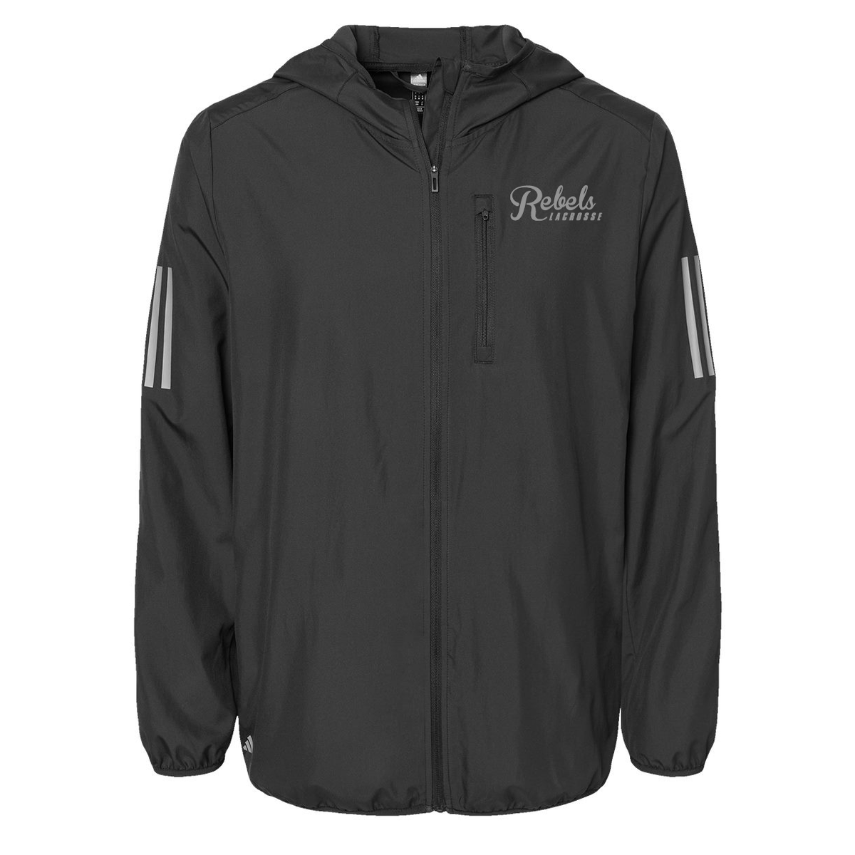 Rebels Silver Adidas Hooded Full-Zip Windbreaker