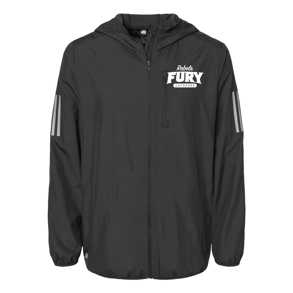 Rebels Fury Adidas Hooded Full-Zip Windbreaker