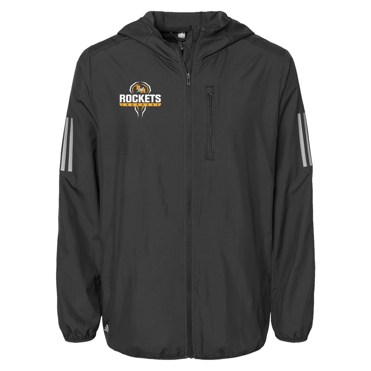 Richard Montgomery Rockets Lacrosse Adidas Hooded Full-Zip Windbreaker