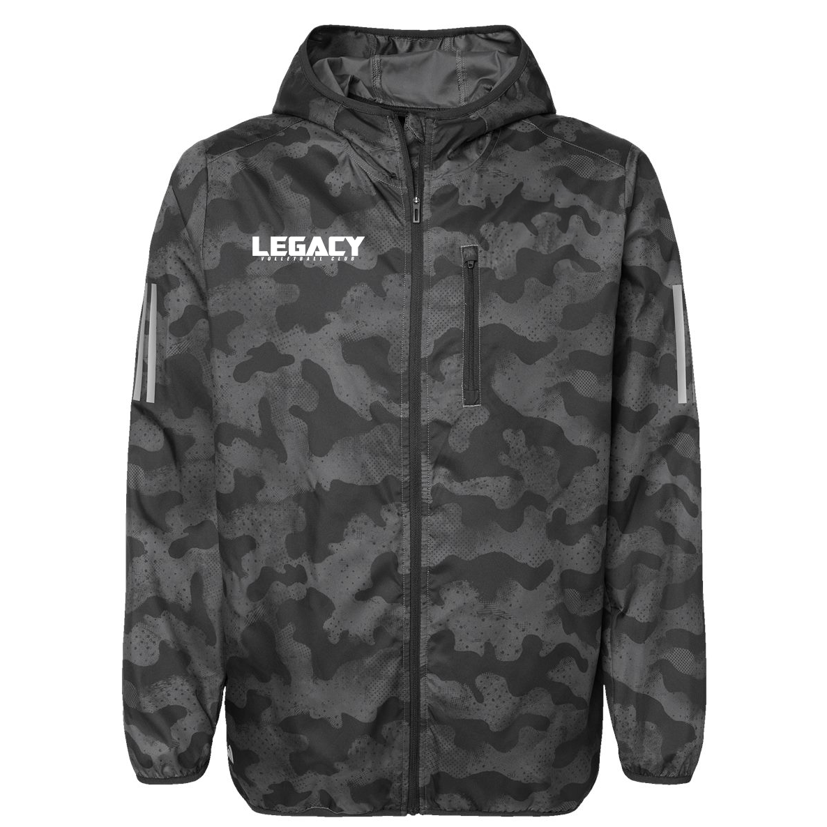 Legacy Volleyball Club Adidas Hooded Full-Zip Windbreaker