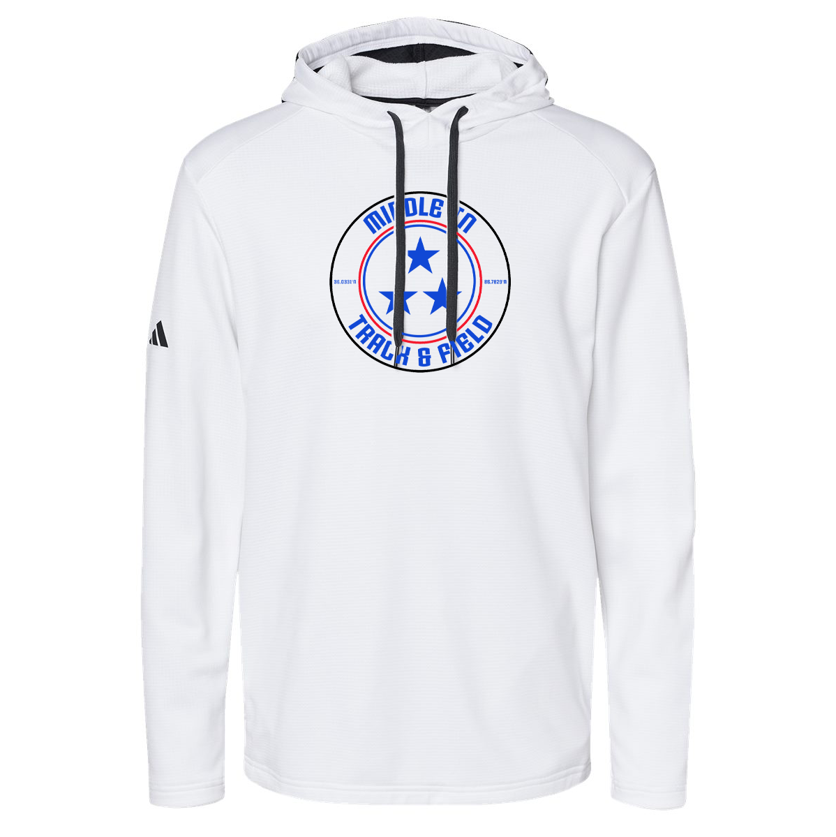 Middle TN Track & Field Adidas Textured Hooded Sweatshirt