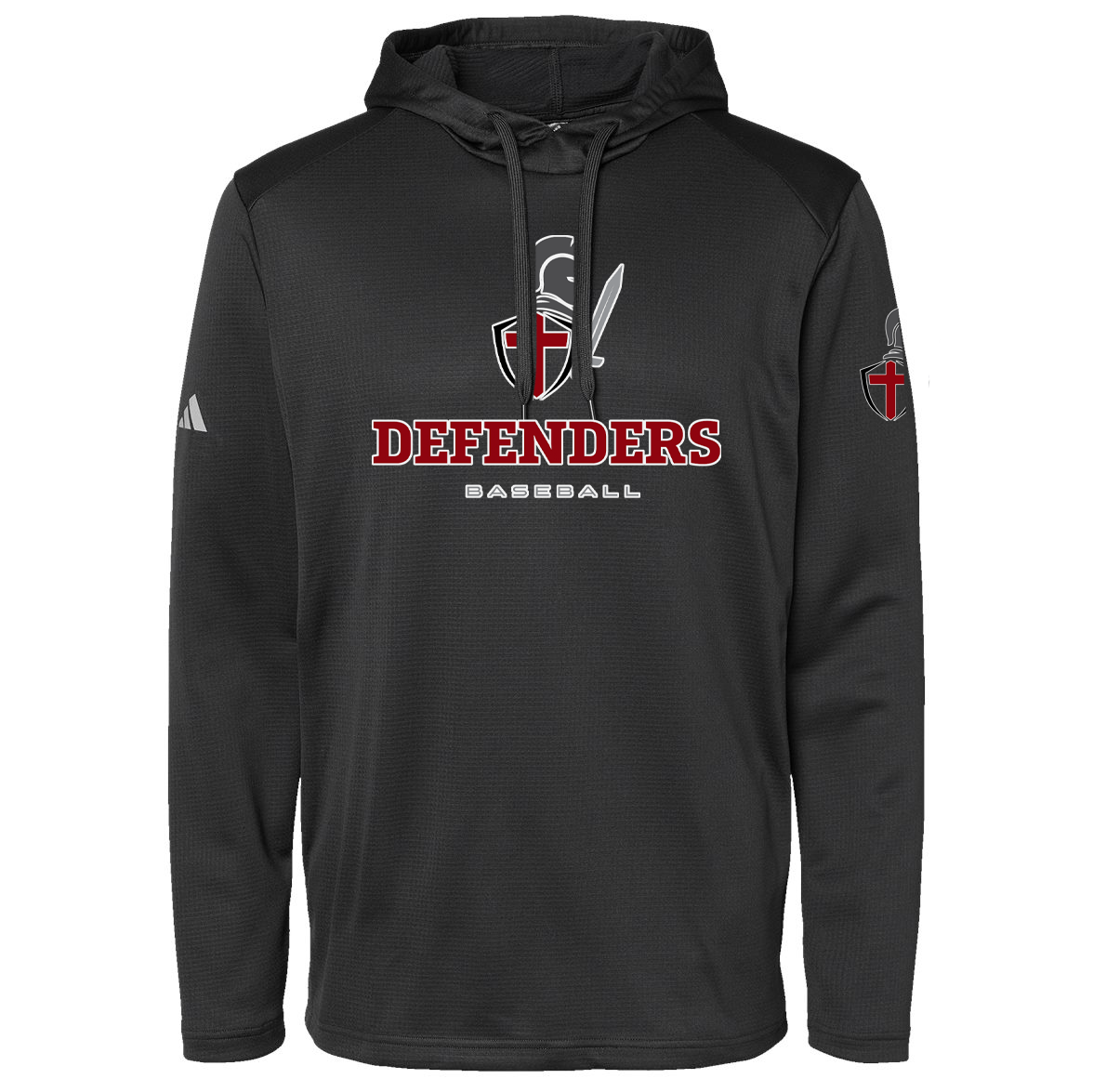 Defenders Baseball Adidas Textured Hooded Sweatshirt