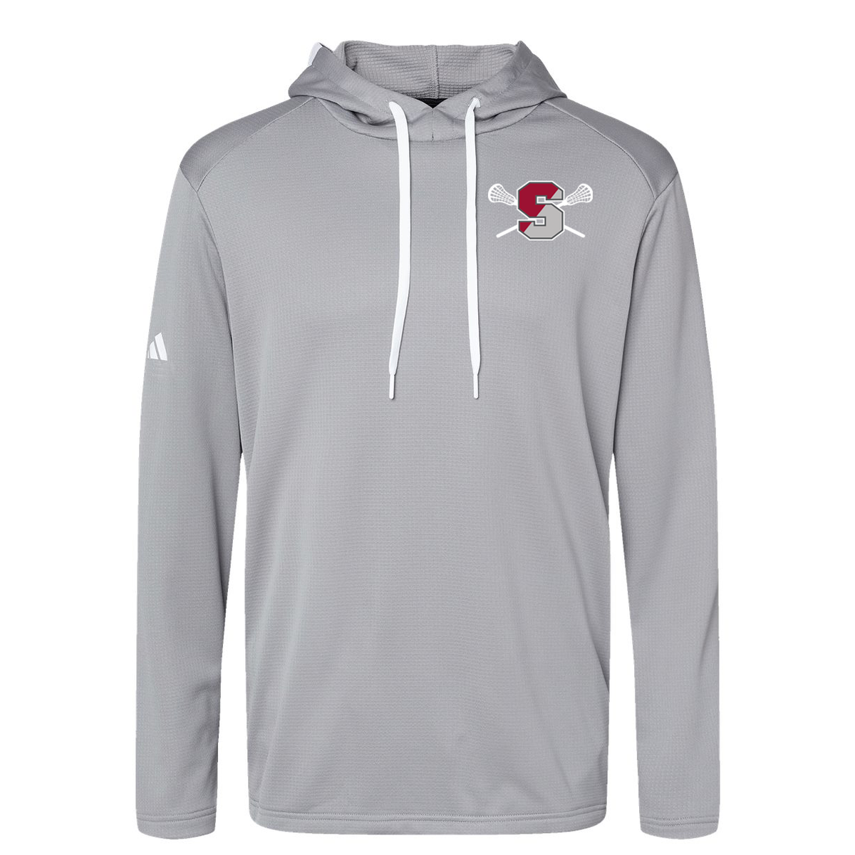 Spaulding HS Lacrosse Adidas Textured Hooded Sweatshirt