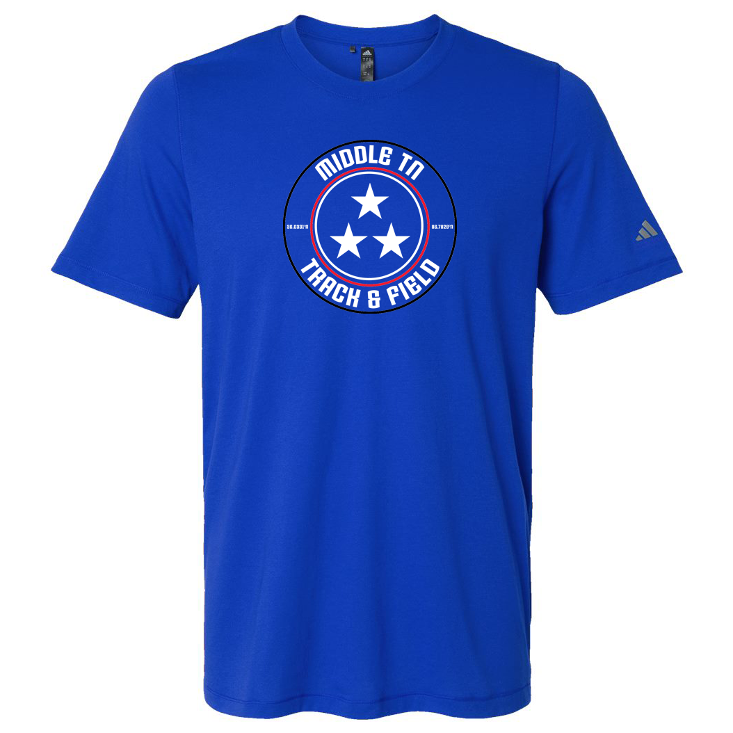 Middle TN Track & Field Adidas Blended T-Shirt