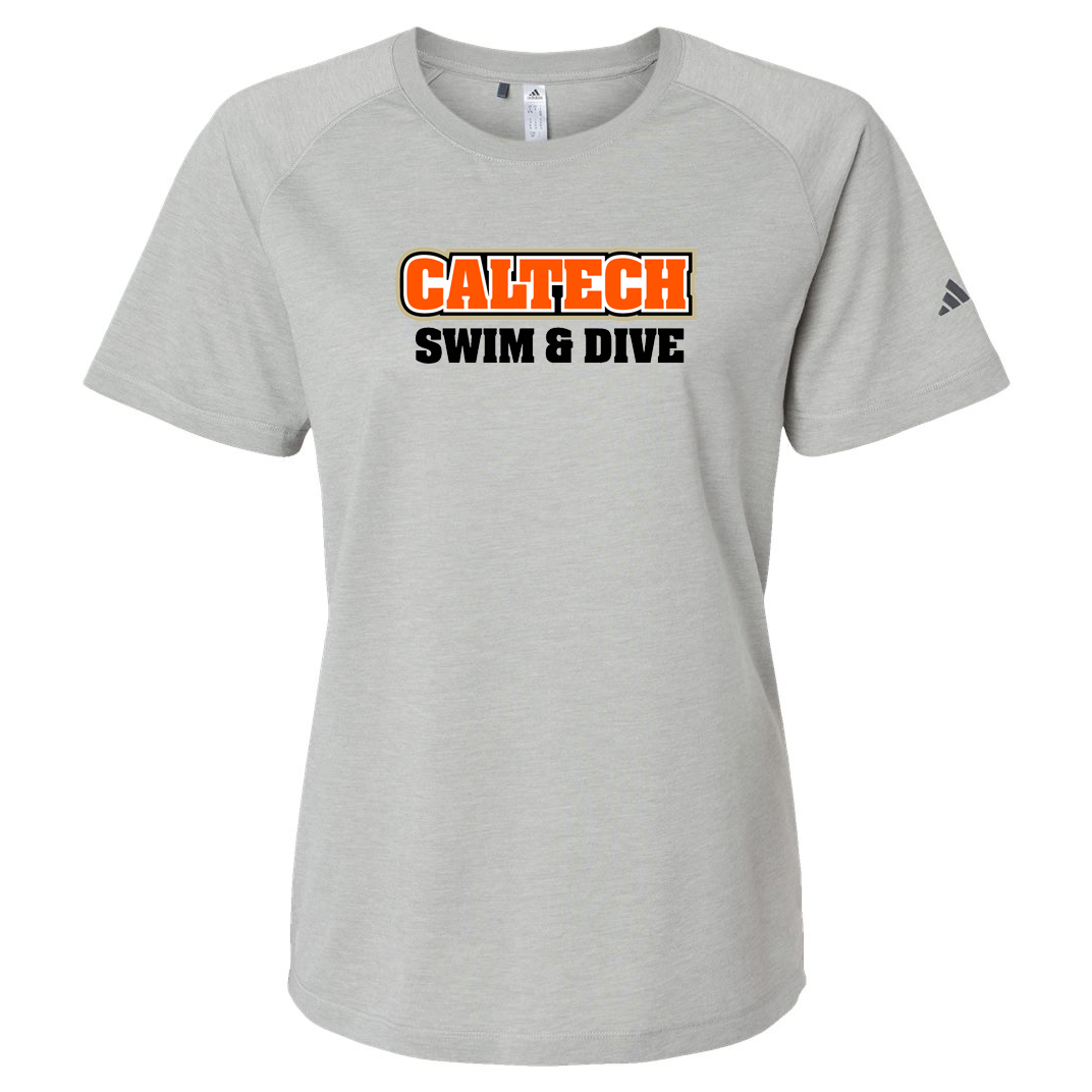 Caltech Swim & Dive Adidas Ladies Blended T-Shirt