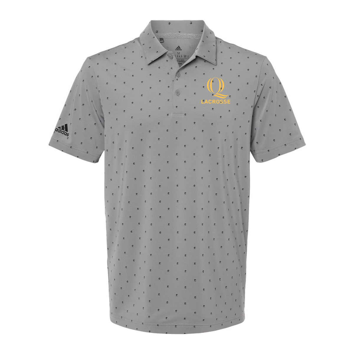 Quinnipiac Men's Lacrosse Adidas Pine Tree Polo