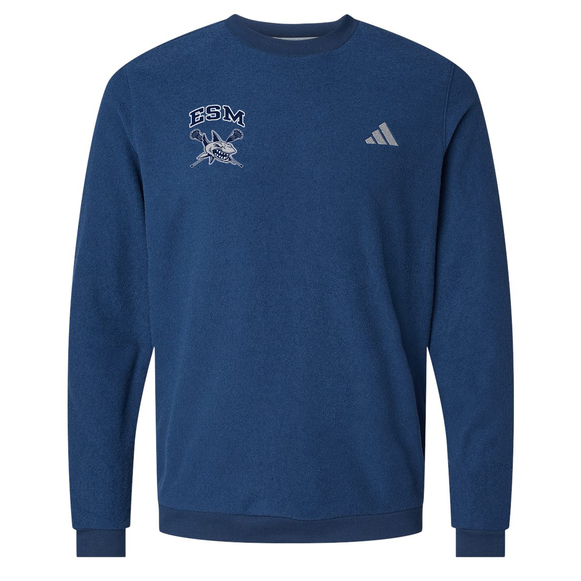 ESM Sharks Lacrosse Adidas Crewneck Sweatshirt