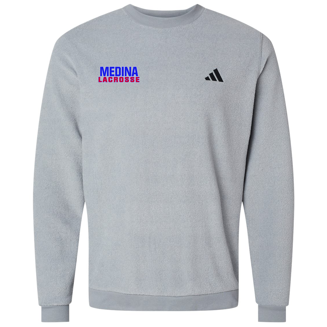 Medina Mustangs Lacrosse Adidas Crewneck Sweatshirt