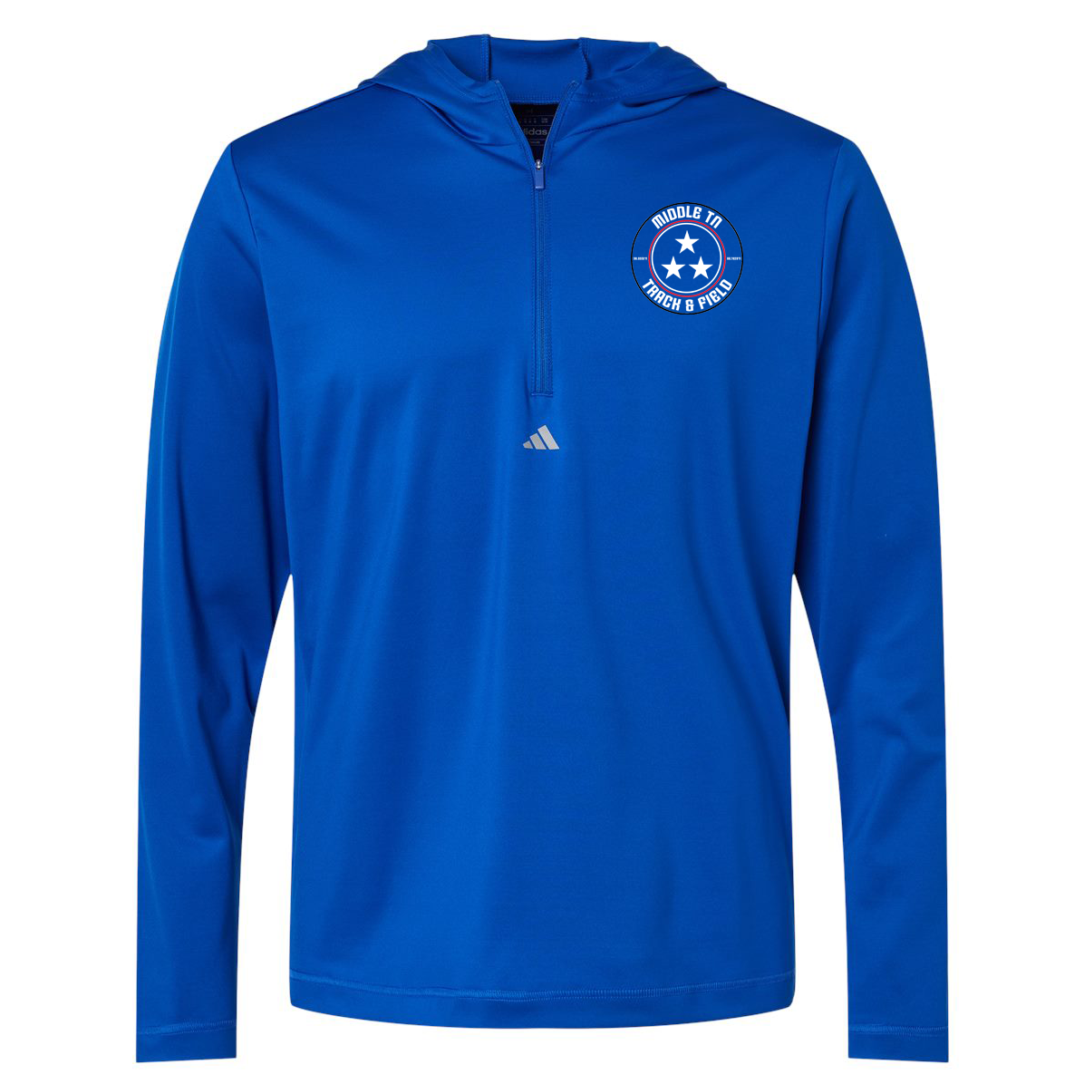 Middle TN Track & Field Adidas Lightweight Performance Quarter-Zip Hooded Pullover